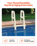 VEVOR 5-Step Inclined Robust Pool Ladder of 2 Handrails for 1219.2-1371.6mm Pool