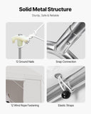 VEVOR Carport Car Canopy 12x20FT Heavy Duty Car Shelter with Sidewalls Grey
