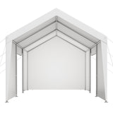 VEVOR Carport Car Canopy 12x20FT Heavy Duty Car Shelter with Sidewalls Grey