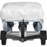 VEVOR Pontoon Boat Cover, Fit for 25\'-28\' Boat, Heavy Duty 600D Marine Grade Oxford Fabric, UV Resistant Waterproof Trailerable Boat Cover with 2 Support Poles and 7 Wind-Proof Straps, Gray