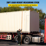 VEVOR Load Height Measuring Stick 20' Sturdy Truck Height Stick Easy to Read