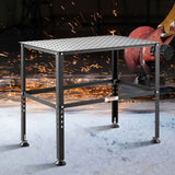 Welding Table 36" x 24", 800LBS Capacity Welding Workbench Table, Heavy-Duty Work Bench with 0.63" Fixture Holes and Non-slip Foot Pads for Welding Assembly Repair Works