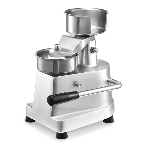 VEVOR Commercial Burger Patty Maker, 130mm Hamburger Beef Patty Maker, Heavy Duty Food-Grade Stainless Steel Bowl Burger Press Machine, Kitchen Meat Forming Processor with 1000 Pcs Patty Papers