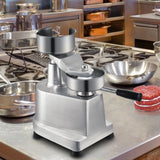 VEVOR Commercial Burger Patty Maker, 130mm Hamburger Beef Patty Maker, Heavy Duty Food-Grade Stainless Steel Bowl Burger Press Machine, Kitchen Meat Forming Processor with 1000 Pcs Patty Papers