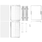 VEVOR 2-Tier Wire Pull Out Cabinet Under Sink Organizer 14x21 Inch Drawer Basket