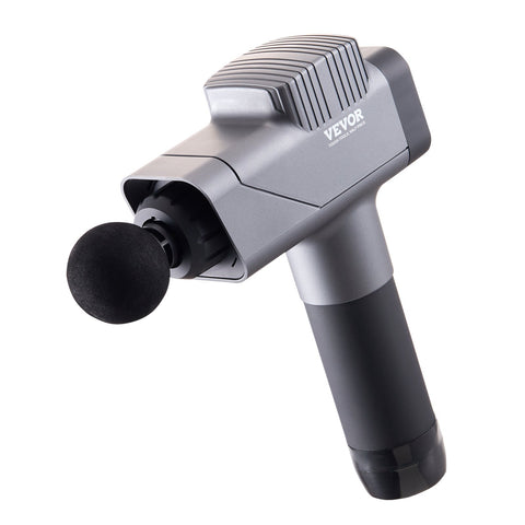 VEVOR Massage Gun Deep Tissue, Percussion Muscle Massager for Athletes - with 8 Speed Levels & 6 Massage Heads, 16V 2500mAh Batteries, Handheld Electric Massage Gun for Pain Relief, Muscle Relaxation