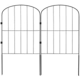 VEVOR Garden Fence, No Dig Fence 61 x 33 cm Animal Barrier Fence, Underground Decorative Garden Fencing with 5.08 cm Spike Spacing, Metal Dog Fence for the Yard and Outdoor Patio, 28 Pack