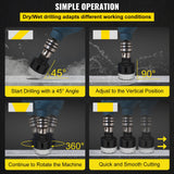 VEVOR Diamond Drill Bits 6PCS Diamond Hole Saw 20/35/40/50/55/68mm Tile Hole Saw Kit Vacuum Brazed Diamond Drill Bit 0.59in/15mm Segment Tile Hole Saw w Storage Case for Tile Ceramic Porcelain Marble