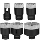 VEVOR Diamond Drill Bits 6PCS Diamond Hole Saw 20/35/40/50/55/68mm Tile Hole Saw Kit Vacuum Brazed Diamond Drill Bit 0.59in/15mm Segment Tile Hole Saw w Storage Case for Tile Ceramic Porcelain Marble