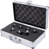 VEVOR Diamond Drill Bits 7PCS Diamond Hole Saw 6/6/8/8/10/12/14mm Tile Hole Saw Kit Vacuum Brazed Diamond Drill Bit 0.59in/15mm Segment Tile Hole Saw w Storage Case for Tile Ceramic Porcelain Marble