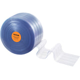 VEVOR Strip Curtain, 3048 cm L x 30.5 cm W x 3 mm Thickness, Clear Ribbed PVC Curtain Strip Door Bulk Roll, Plastic Door Strips for Doorway of Supermarket, Garage, Warehouse, Barn, Pet Animal House