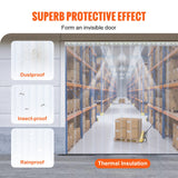 VEVOR Strip Curtain, 3048 cm L x 30.5 cm W x 3 mm Thickness, Clear PVC Smooth Curtain Strip Door Bulk Roll, Plastic Door Strips for Doorway of Supermarket, Garage, Warehouse, Barn, Pet Animal House