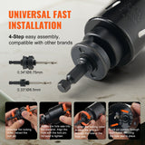 VEVOR Hole Saw Kit, 18 PCS Saw Blades, 6 Drill Bits, 1 Hex Wrench, Bi Metal M42 Hole Saw Set with Carrying Case, General Purpose Size from 3/4" to 4-1/2", Ideal for Wood Board, Iron and Plastic Plate