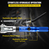 VEVOR Hydraulic Flaring Tool Kit, 45° Double Flaring Tool, Brake Repair Brake Flaring Tools for 3/16"-1/2", Brake Flare Tool with Tube Cutter, 32 PCS Tube Flaring Tools for Copper Lines, Black