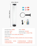 VEVOR Bubble Tube Lamp 16 Color 80 cm Sensory Aquarium Lamp for Relief Calming