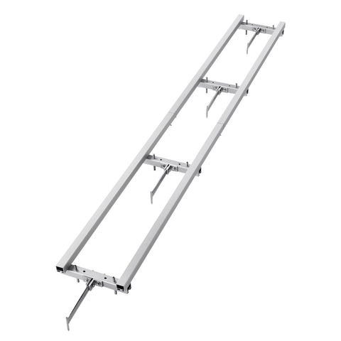 VEVOR Rail Mill Guide System, 9 ft Milling Guide, 4 Crossbar Kits Chainsaw Mill Rail Guide, Aluminum Adjustable Saw Mill Rail System Work with Chainsaw Mills for Builders and Woodworkers