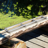 VEVOR Rail Mill Guide System, 9 ft Milling Guide, 4 Crossbar Kits Chainsaw Mill Rail Guide, Aluminum Adjustable Saw Mill Rail System Work with Chainsaw Mills for Builders and Woodworkers