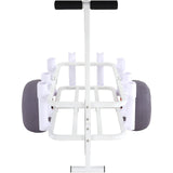 VEVOR Beach Fishing Cart, 136 kg Load Capacity, Fish and Marine Cart with Two 330 mm Big Wheels PU Balloon Tires for Sand, Heavy-Duty Aluminum Pier Wagon Trolley with 8 Rod Holders for Fishing, Picnic