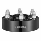 VEVOR 2" 6"x5.5" Wheel Spacers Wheel Adapters 6 Lug Forged Spacer 4 PCS Black