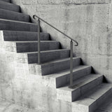 VEVOR Handrails for Outdoor Steps, Fit 1-3 Steps Wrought Iron Handrail, Outdoor Stair Railing, Adjustable Front Porch Hand Rail, Black Transitional Hand railings for Concrete Steps or Wooden Stairs