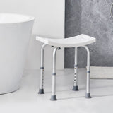 VEVOR Shower Chair, Adjustable Height Shower Stool with Built-in Handles, Shower Seat for Inside Shower or Tub, Non-Slip Bench Bathtub Stool Seat for Elderly Disabled Handicap, 158.8 kg Capacity