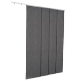 VEVOR Panel Track Blinds Extendable Track 116 cm to 218 cm W Trimmable Dark Gray