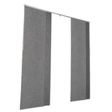 VEVOR Panel Track Blinds Extendable Track 116 cm to 218 cm W Trimmable Dark Gray