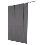 VEVOR Panel Track Blinds Extendable Track 116 cm to 218 cm W Trimmable Dark Gray