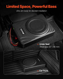 VEVOR 8" 300W Under Seat Car Subwoofer Slim Powered Car/Truck Subwoofer System