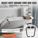 Murphy Bed Kit, Queen Size, Deluxe DIY Wall Bed Mechanical Hardware Kit, Pneumatic Lever Heavy Duty Bed Frame Support, Folding Cabinet Wall Bed Space Saving Design for Guestroom, Easy to Build