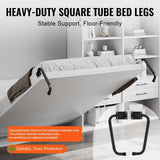 Murphy Bed Kit, Twin Size, Vertical Deluxe DIY Wall Bed Mechanical Hardware Kit, Pneumatic Lever Heavy Duty Bed Frame Support, Folding Cabinet Wall Bed Space Saving Design for Guestroom