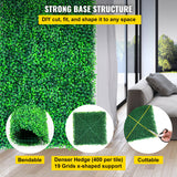 VEVOR Artificial Boxwood Panels, 14 PCS50.8x50.8cmBoxwood Hedge Wall Panels, PE Artificial Grass Backdrop Wall 4 cm , Privacy Hedge Screen for Decoration of Outdoor, Indoor, Garden, Fence, and Backyar
