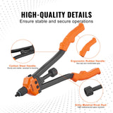VEVOR Rivet Nut Tool, 16” Rivnut Tool Kit with 13PCS Metric and SAE Mandrels, 186PCS Rivet Nuts, M3, M4, 10-24, M5, M6, 1/4-20, 8-32, 5/16-18, M8, 3/8-16, M10, M12, 1/2-13, With Carrying Case
