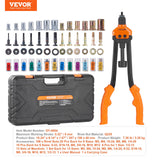 VEVOR Rivet Nut Tool, 16” Rivnut Tool Kit with 13PCS Metric and SAE Mandrels, 186PCS Rivet Nuts, M3, M4, 10-24, M5, M6, 1/4-20, 8-32, 5/16-18, M8, 3/8-16, M10, M12, 1/2-13, With Carrying Case
