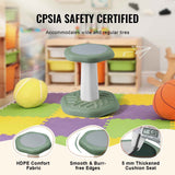 Kids Wobble Chair Active Chair  with Sponge Cushion, Wobble Stool Improves Focus, Posture and Calm Children, Ideal for Schools and Preschools, Age 3-7, Green