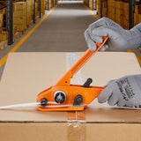 VEVOR Banding Strapping Kit with Strapping Tensioner Tool, Banding Sealer Tool, 1000 m Length PP Band, 1000 Metal Seals, Pallet Packaging Strapping Banding Kit Banding Packaging Strapping for Packing