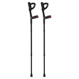 VEVOR Forearm Crutches 10-Level Height Adjustable Walking Crutches 1 Pair 350LBS