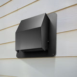 VEVOR 149 mm Hooded Wall Vent Cover SPCC Steel Roof Exhaust 1 Pack Black