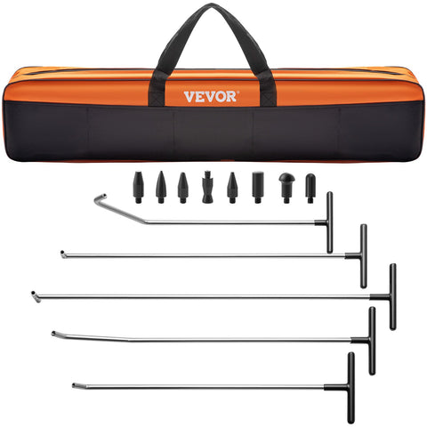 VEVOR Rods Dent Puller Stainless Steel Paintless Repair Kits Hail Removal 13 PCS