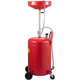 VEVOR Waste Oil Drain Tank Portable Oil Drain 20 Gallon Air Operated Drainer
