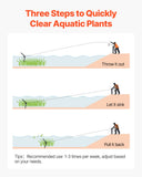 VEVOR Lake Weed Cutter Pond Aquatic Plant Cutting Tool with 1.57 m Max Cut Width