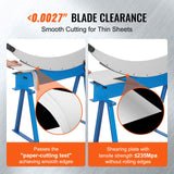 VEVOR 800mm Manual Hand Plate Shear for Metal Sheet Processing, Benchtop Cutter with Q235 Material, for Crafts Thick Steel Crafting, Heavy Duty Roll Press Machine for Builders, DIY Enthusiasts