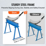 VEVOR 800mm Manual Hand Plate Shear for Metal Sheet Processing, Benchtop Cutter with Q235 Material, for Crafts Thick Steel Crafting, Heavy Duty Roll Press Machine for Builders, DIY Enthusiasts