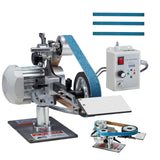VEVOR Belt Grinder Sander, 30 x 1-Inch Variable Speed Belt Polisher with VFD, 550W Polishing Grinding Machine with 2 Grinding Moulds & 3PCS Sanding Belts for Metalworking, Knife Making
