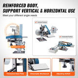 VEVOR Belt Grinder Sander, 30 x 1-Inch Variable Speed Belt Polisher with VFD, 550W Polishing Grinding Machine with 2 Grinding Moulds & 3PCS Sanding Belts for Metalworking, Knife Making