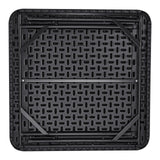 VEVOR Mahjong Table, Square 4 Player Folding Card Table with 4 Cup Holders & 4 Chip Trays, Portable Domino Game Table with 1 Set of Dominoes for Mahjong Poke Puzzles, 90 x 90-inch, Black