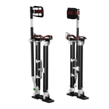 Drywall Stilts, 61-101.6 cm Adjustable Aluminum Tool Stilts with Protective Knee Pads, Durable and Non-slip Work Stilts for Sheetrock Painting, Walking, Taping, Black