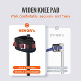 Drywall Stilts, 61-101.6 cm Adjustable Aluminum Tool Stilts with Protective Knee Pads, Durable and Non-slip Work Stilts for Sheetrock Painting, Walking, Taping, Black