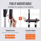 Drywall Stilts, 61-101.6 cm Adjustable Aluminum Tool Stilts with Protective Knee Pads, Durable and Non-slip Work Stilts for Sheetrock Painting, Walking, Taping, Black