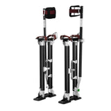 Drywall Stilts, 61-101.6 cm Adjustable Aluminum Tool Stilts with Protective Knee Pads, Durable and Non-slip Work Stilts for Sheetrock Painting, Walking, Taping, Black